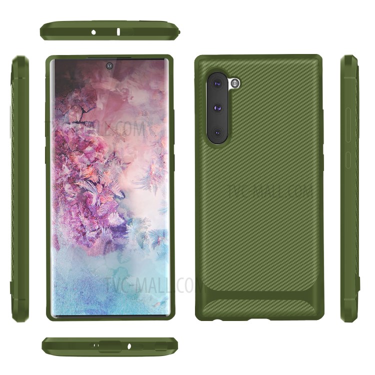 Anti-slip Texture Anti-drop TPU Mobile Case for Samsung Galaxy Note 10/Note 10 5G - Green-14