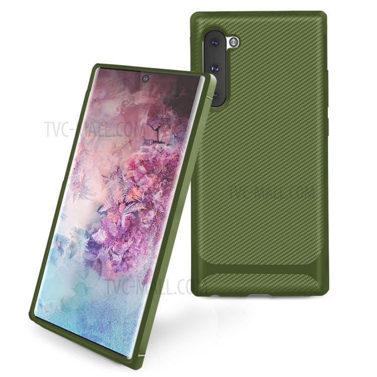 Anti-slip Texture Anti-drop TPU Mobile Case for Samsung Galaxy Note 10/Note 10 5G - Green-2