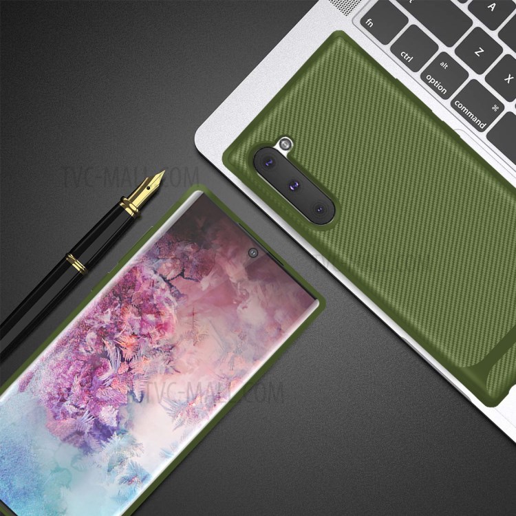 Anti-slip Texture Anti-drop TPU Mobile Case for Samsung Galaxy Note 10/Note 10 5G - Green-5