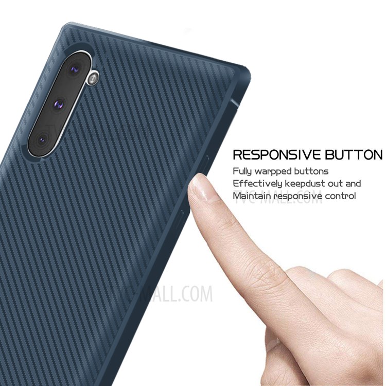 Anti-slip Texture Anti-drop TPU Mobile Case for Samsung Galaxy Note 10/Note 10 5G - Blue-4