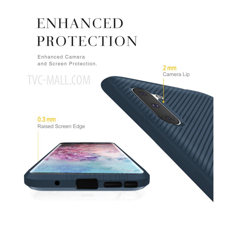 Anti-slip Texture Anti-drop TPU Mobile Case for Samsung Galaxy Note 10/Note 10 5G - Blue-8