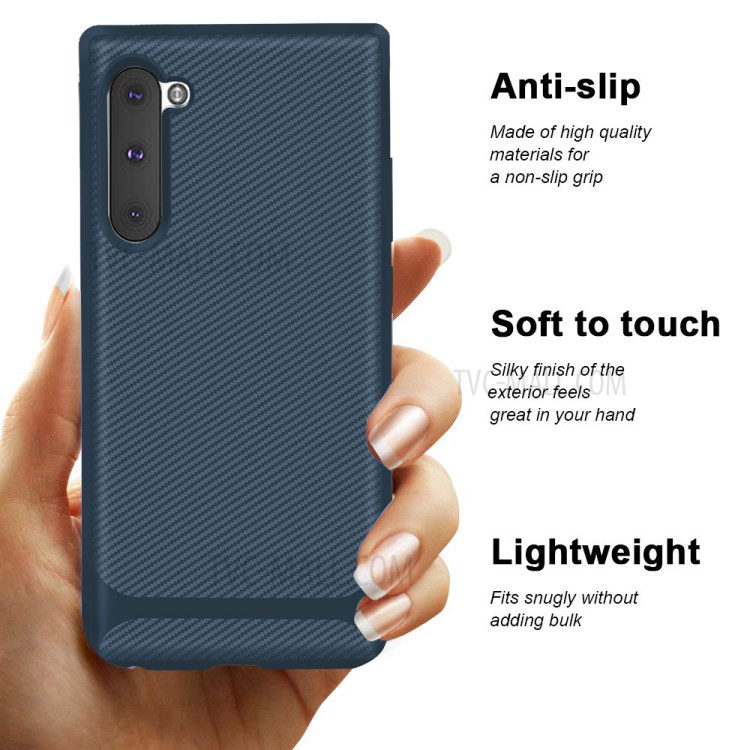 Anti-slip Texture Anti-drop TPU Mobile Case for Samsung Galaxy Note 10/Note 10 5G - Blue-9