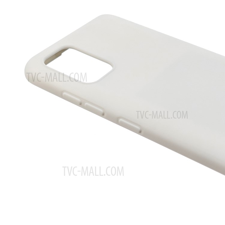 MOLAN CANO Rubberized Soft TPU Phone Case for Samsung Galaxy A51 - White-3