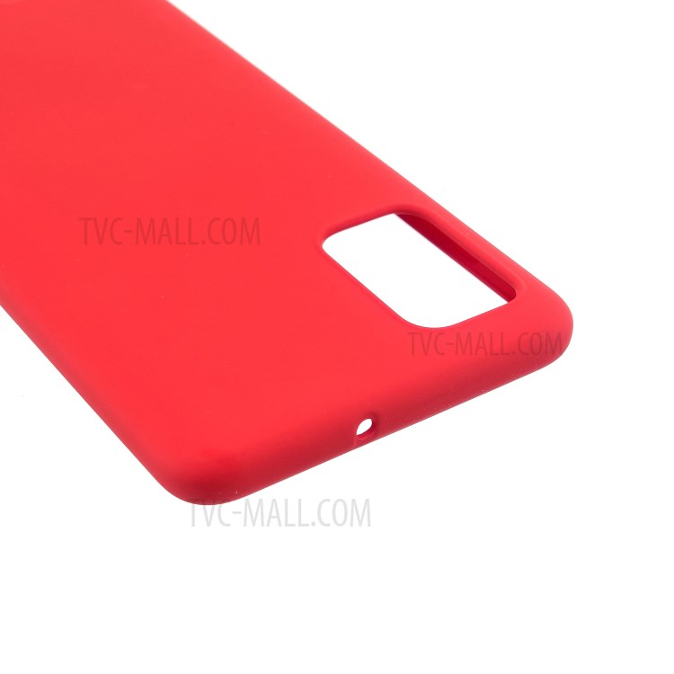 MOLAN CANO Rubberized Soft TPU Phone Case for Samsung Galaxy A51 - Red-4