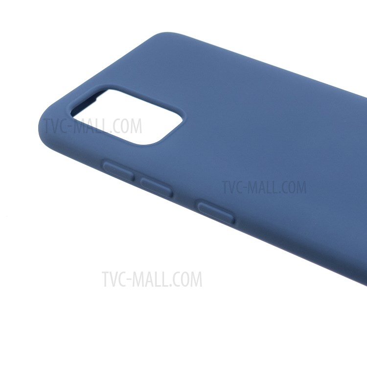 MOLAN CANO Rubberized Soft TPU Phone Case for Samsung Galaxy A51 - Dark Blue-3