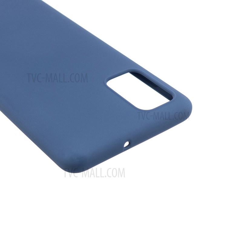 MOLAN CANO Rubberized Soft TPU Phone Case for Samsung Galaxy A51 - Dark Blue-4