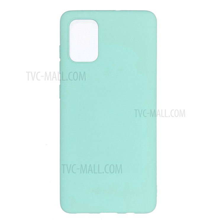 MOLAN CANO Rubberized Soft TPU Phone Cover for Samsung Galaxy A71 - Baby Blue-1