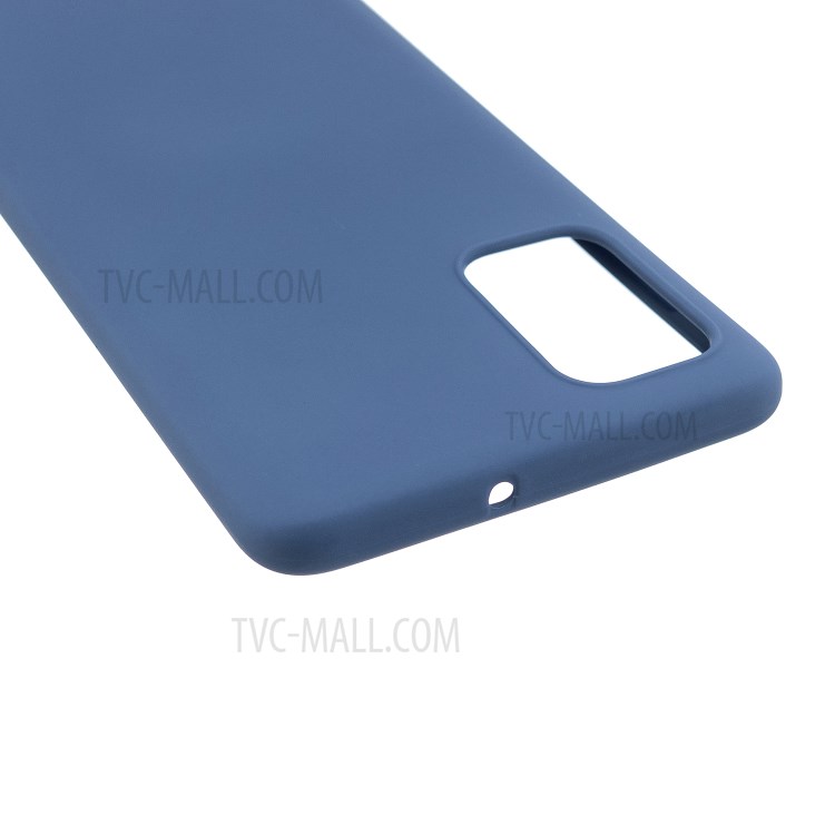 MOLAN CANO Rubberized Soft TPU Phone Cover for Samsung Galaxy A71 - Dark Blue-4