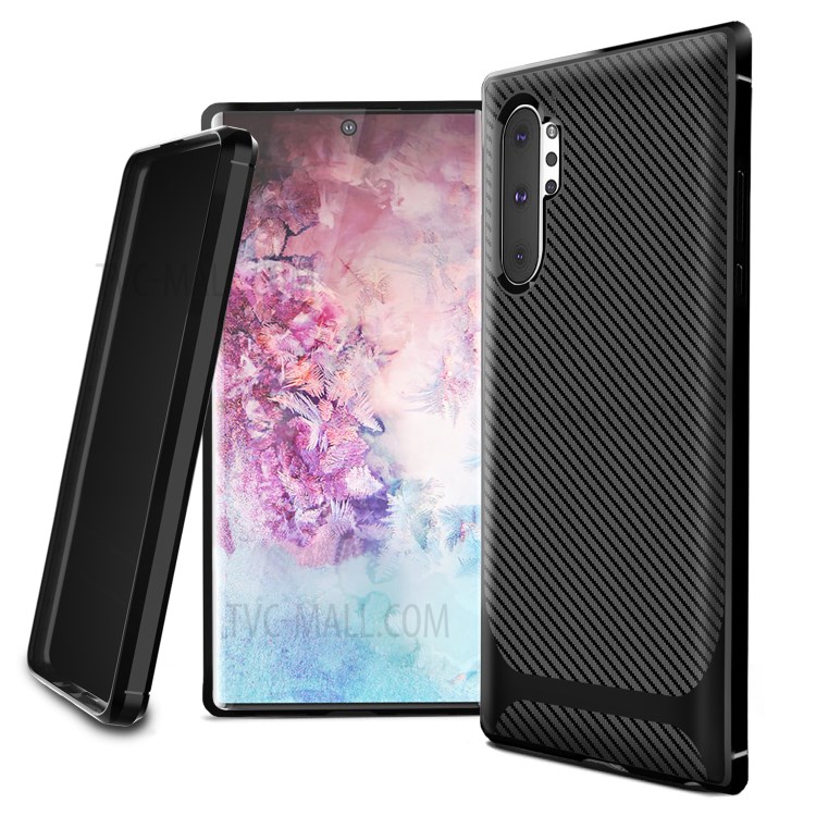 Carbon Fiber Surface Anti-drop TPU Case for Samsung Galaxy Note 10 Plus/Note 10 Plus 5G - Black-12