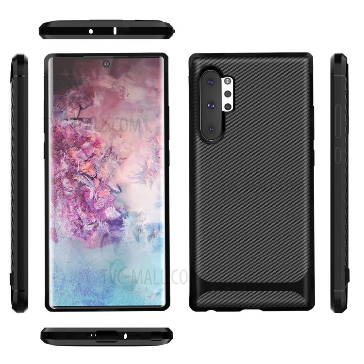 Carbon Fiber Surface Anti-drop TPU Case for Samsung Galaxy Note 10 Plus/Note 10 Plus 5G - Black-13