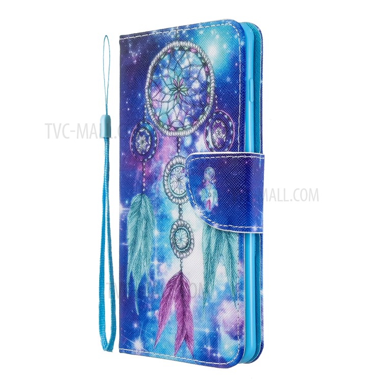 Pattern Printing Flip Leather Wallet Stand Protective Case for Samsung Galaxy S10 - Dream Catcher-3