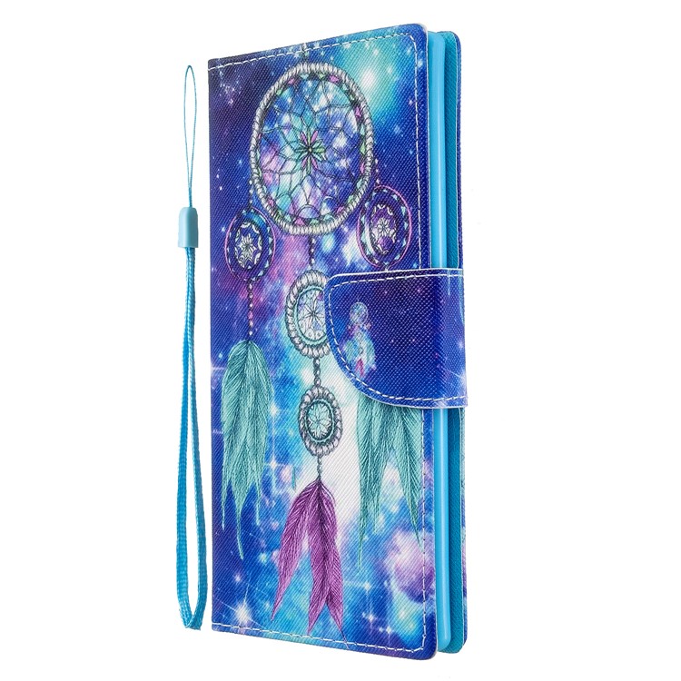 Pattern Printing Cross Texture Leather Wallet Phone Shell for Samsung Galaxy Note 10 Plus/Note 10 Plus 5G - Aeolian Bells-3
