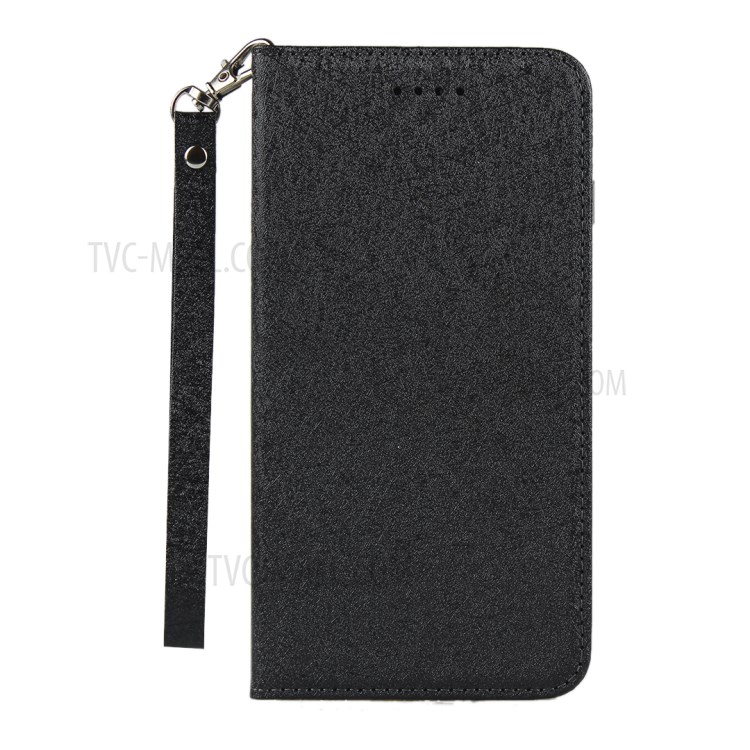 Silk Texture Leather Wallet Case for Samsung Galaxy S9 SM-G960 - Black-2