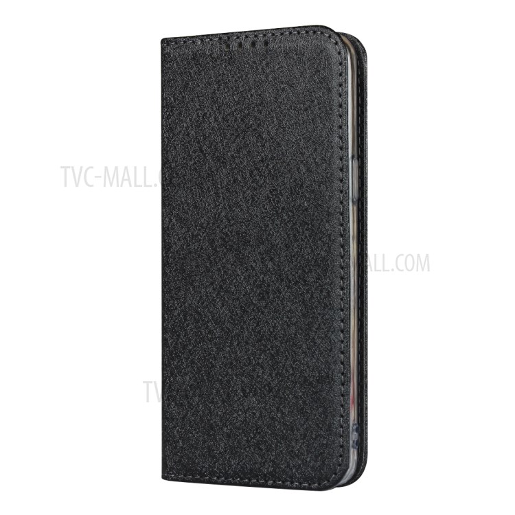 Silk Texture Leather Wallet Case for Samsung Galaxy S9 SM-G960 - Black-3