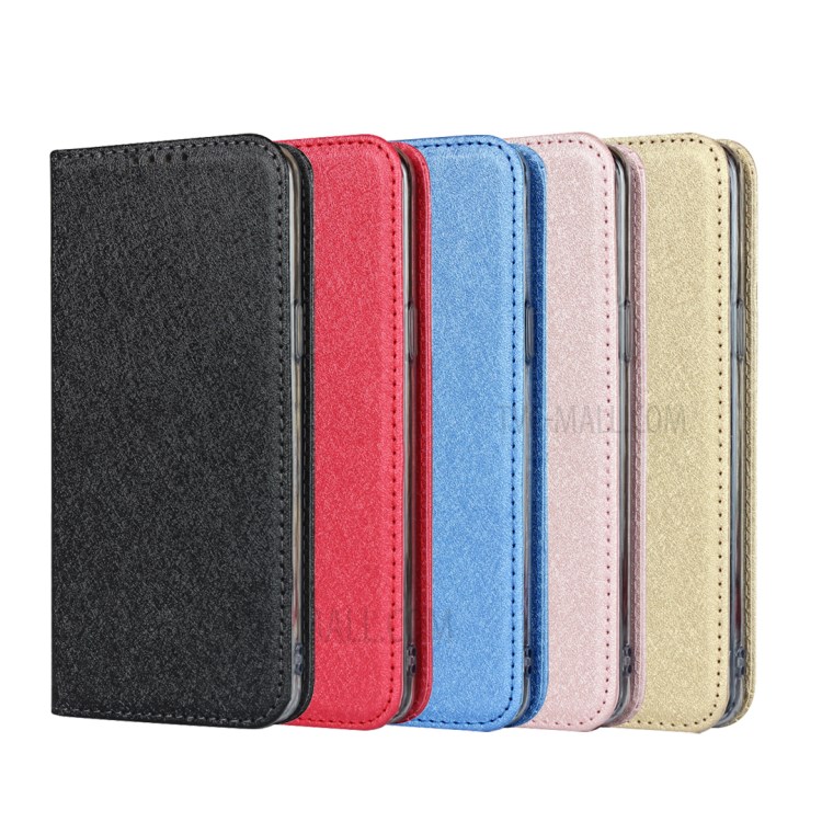Silk Texture Leather Wallet Case for Samsung Galaxy S9 SM-G960 - Black-8
