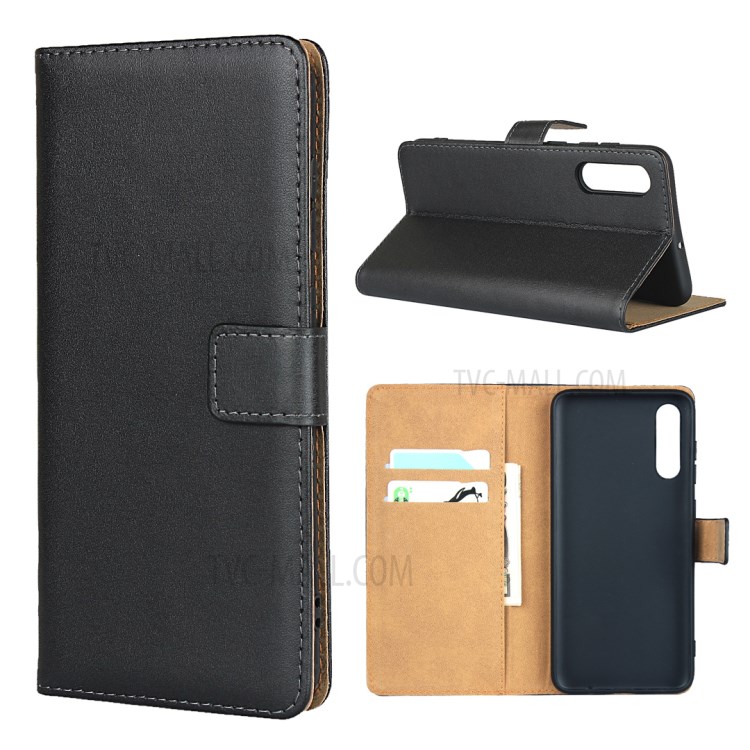 Genuine Leather Wallet Stand Phone Case for Samsung Galaxy A70s-1