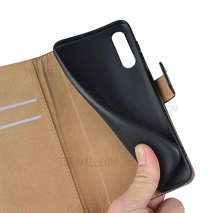 Genuine Leather Wallet Stand Phone Case for Samsung Galaxy A70s-11