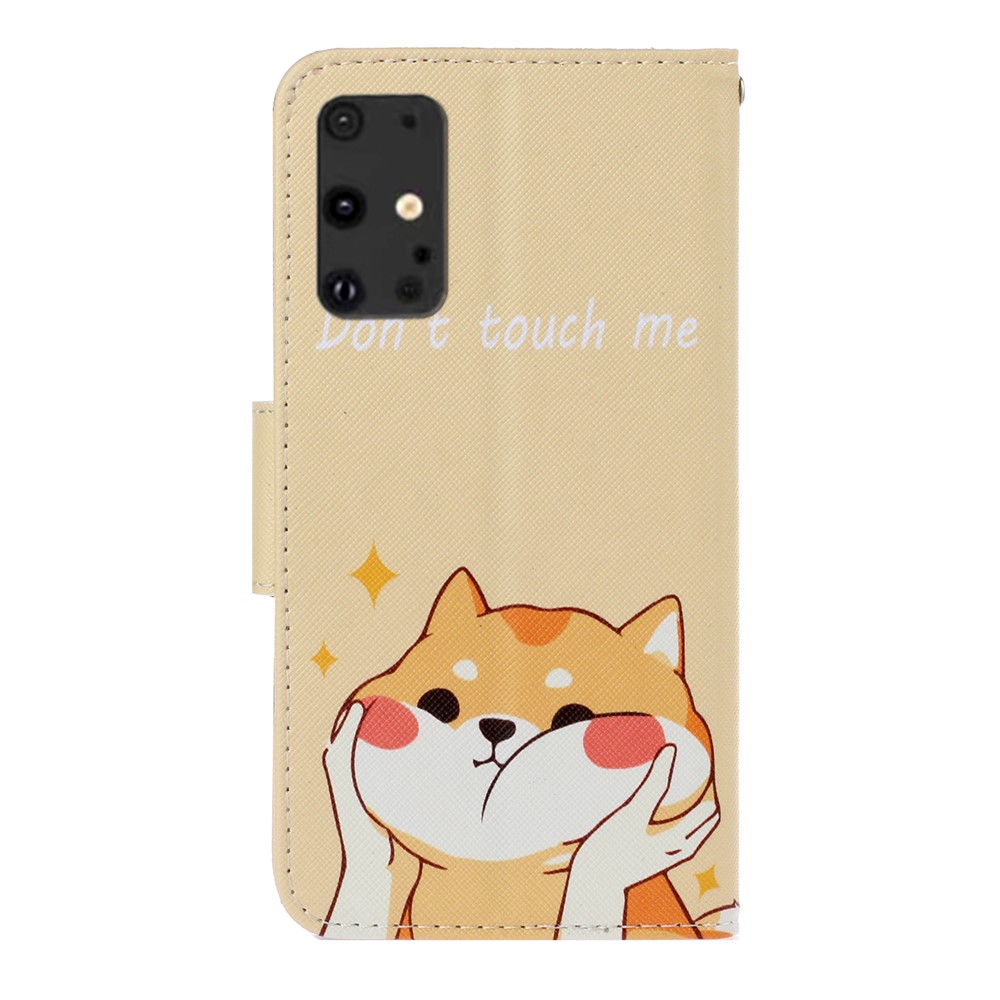 Pattern Printing PU Leather Wallet Phone Casing for Samsung Galaxy S20 Plus - Yellow Cat-2