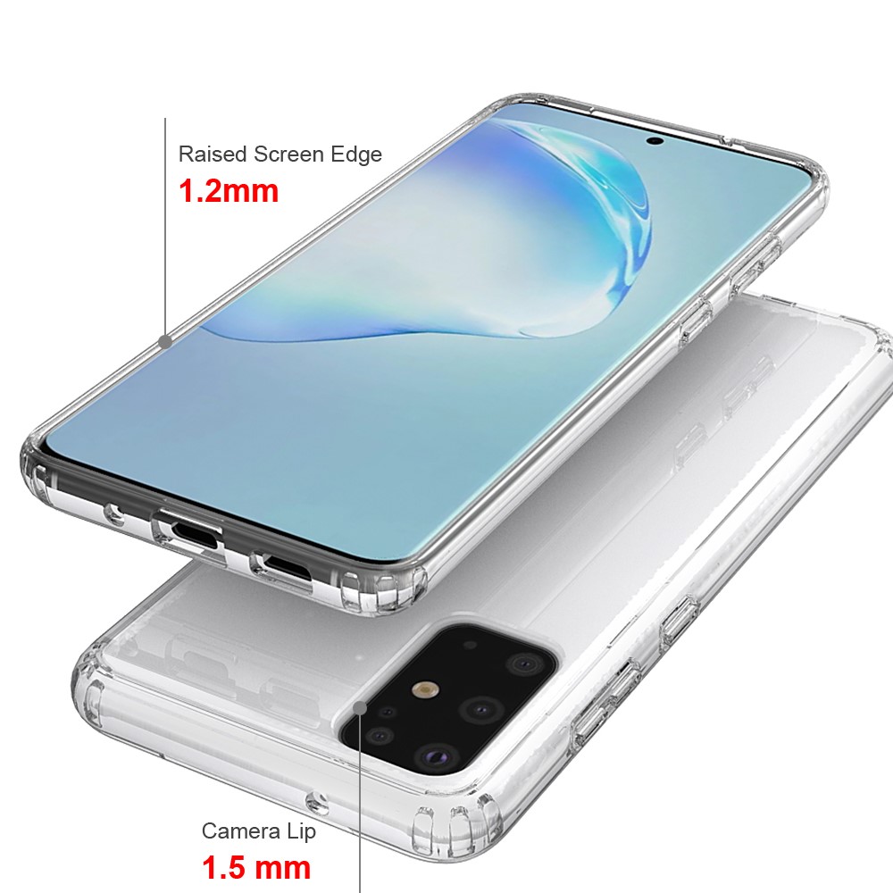 Acrylique Anti-rayures Transparent + TPU En Arrière Pour Samsung Galaxy S20 Plus-3