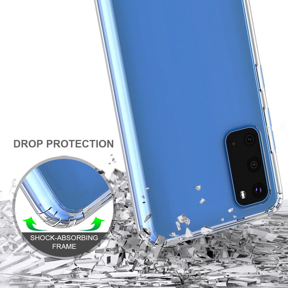 Clear Anti-scratch Acrylic + TPU Hybrid Case for Samsung Galaxy S20/S11e-6