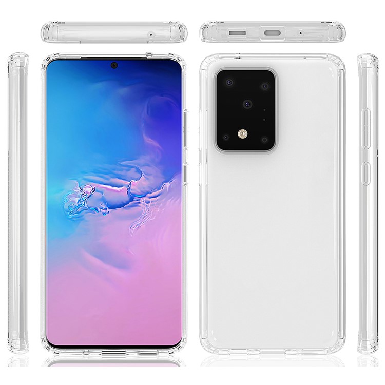 Transparent Anti-scratch Acrylic + TPU Combo Case for Samsung Galaxy S20 Ultra-3