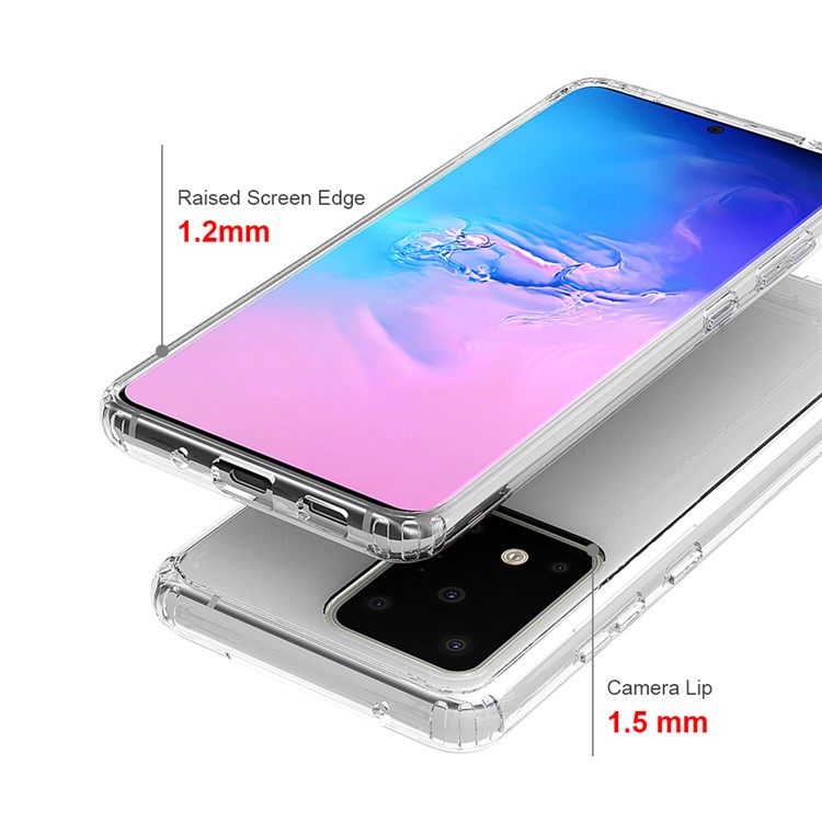 Transparent Anti-scratch Acrylic + TPU Combo Case for Samsung Galaxy S20 Ultra-5