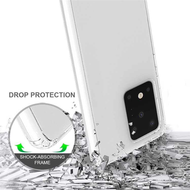 Transparent Anti-scratch Acrylic + TPU Combo Case for Samsung Galaxy S20 Ultra/S11 Plus-6