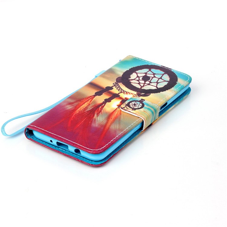 Patterned Leather Wallet Stand Shell for Samsung Galaxy J5 (2016) - Dream Catcher-4