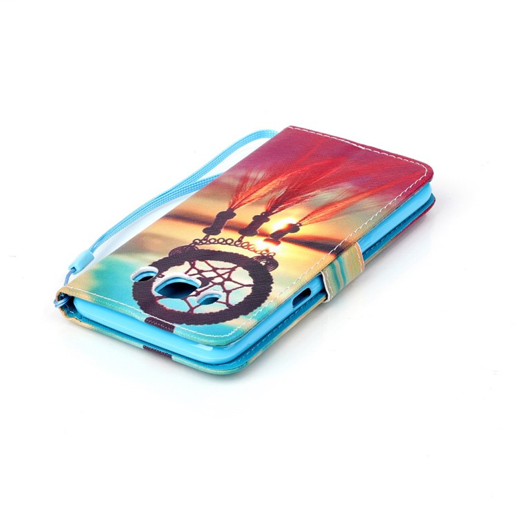 Patterned Leather Wallet Stand Shell for Samsung Galaxy J5 (2016) - Dream Catcher-5