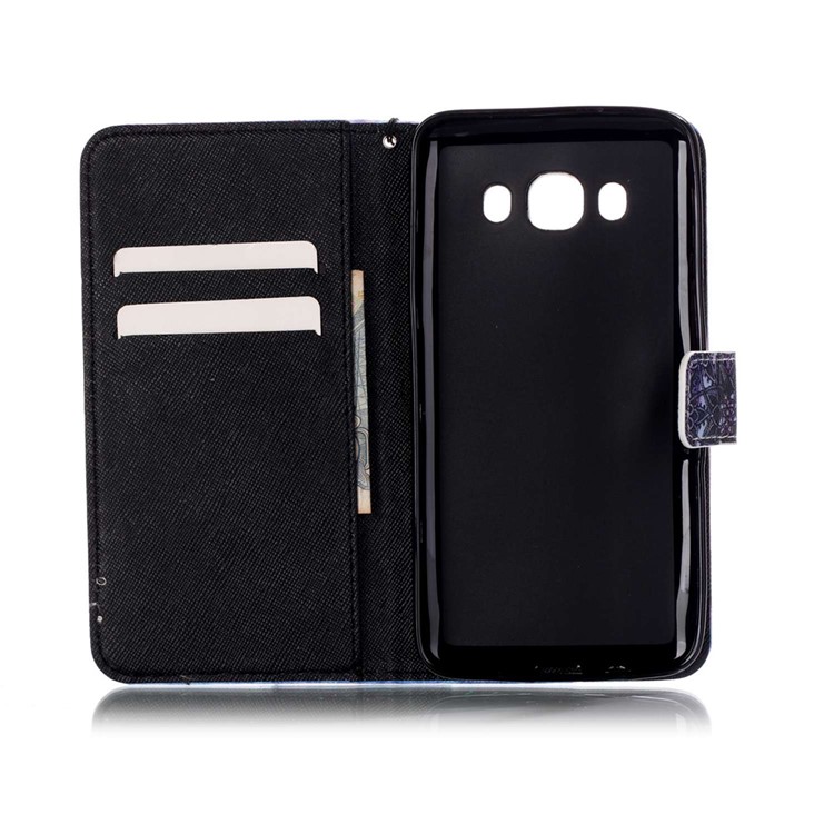 Patterned Leather Wallet Protectve Shell for Samsung Galaxy J5 (2016) - Retro Dream Catcher-6