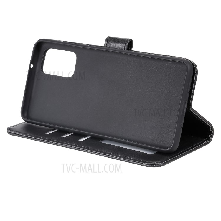 Geometric Style Flip Leather Wallet Case with Lanyard for Samsung Galaxy S20 - Black-6