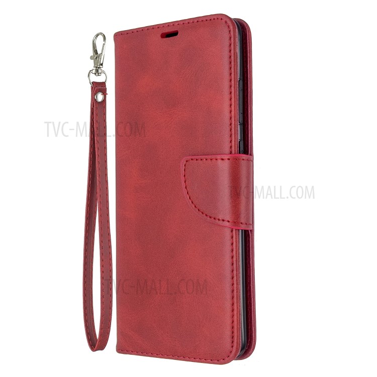 PU Leather Wallet Stand Case Cover for Samsung Galaxy S20 Ultra - Red-8