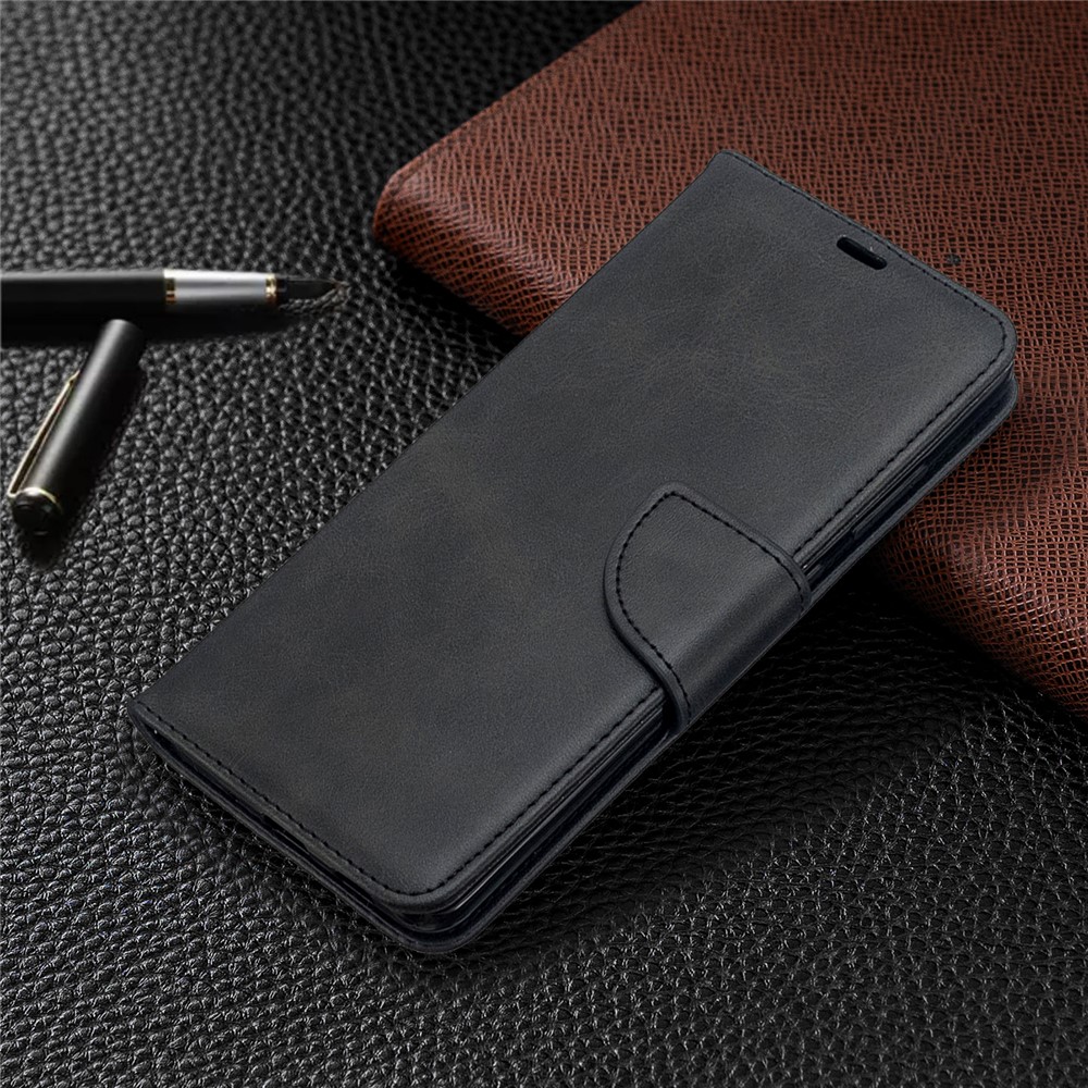PU Leather Wallet Stand Case Cover for Samsung Galaxy S20 Ultra - Black-4