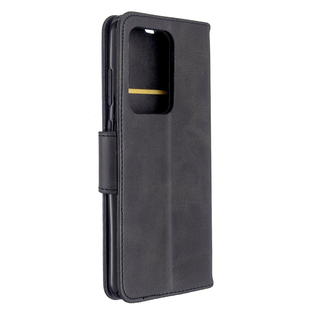 PU Leather Wallet Stand Case Cover for Samsung Galaxy S20 Ultra - Black-8