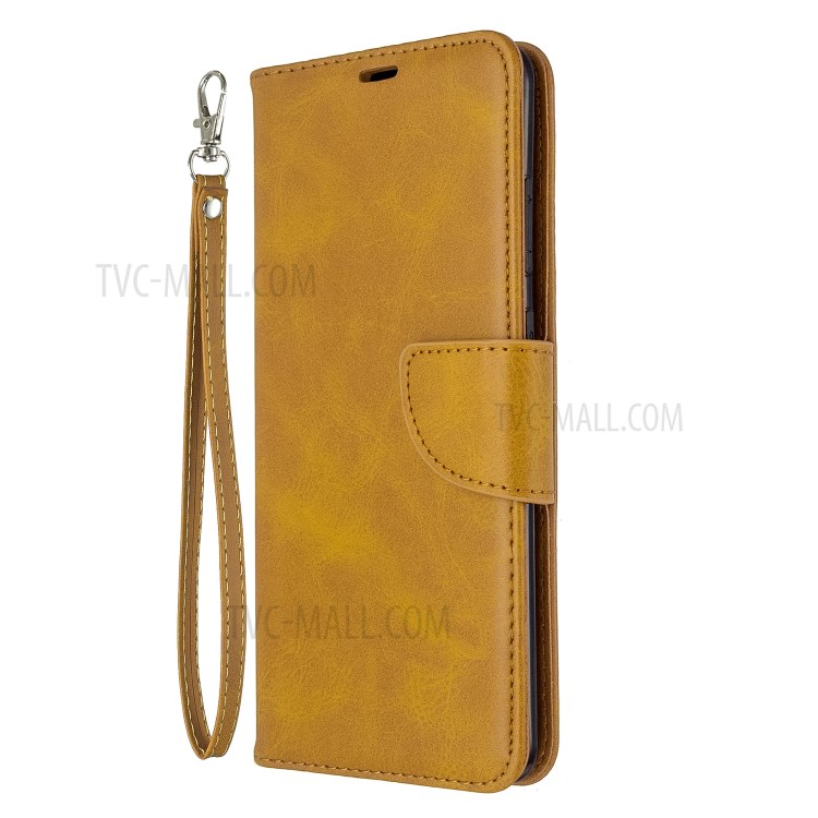PU Leather Wallet Stand Case Cover for Samsung Galaxy S20 Ultra - Brown-7