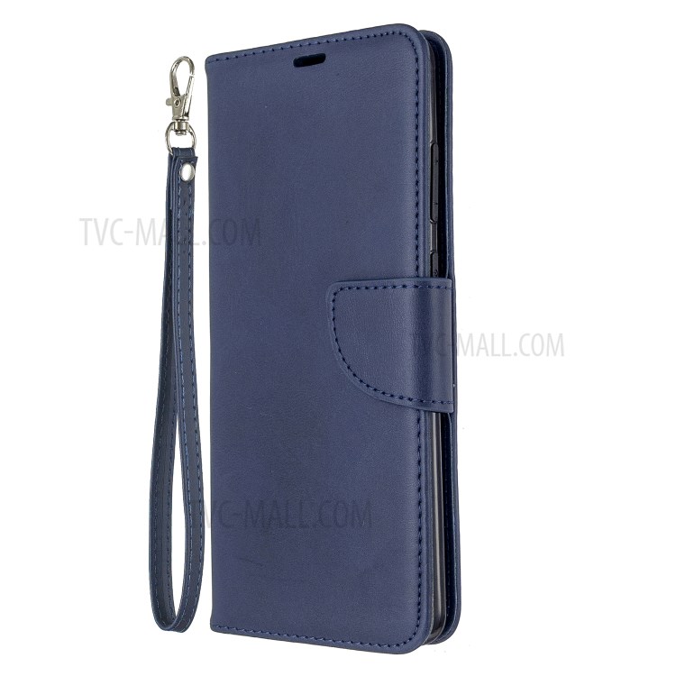 PU Leather Wallet Stand Case Cover for Samsung Galaxy S20 Ultra - Blue-7