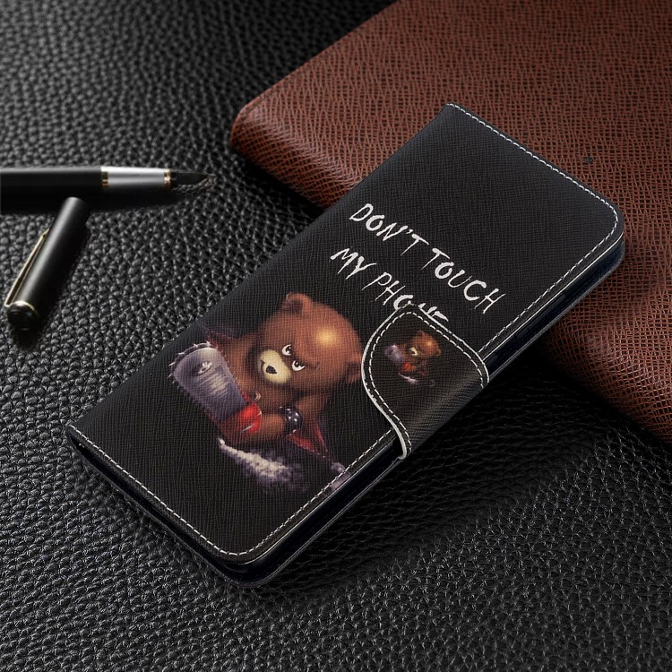 Pattern Printing Leather Wallet Protective Case for Samsung Galaxy S20 Ultra - Cruel Panda-4
