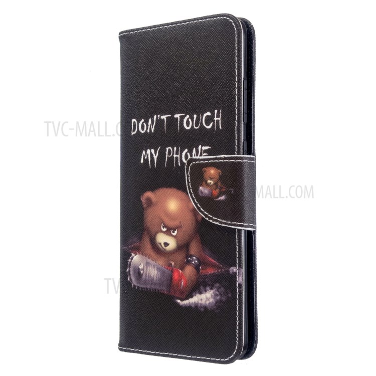 Pattern Printing Leather Wallet Protective Case for Samsung Galaxy S20 Ultra - Cruel Panda-6