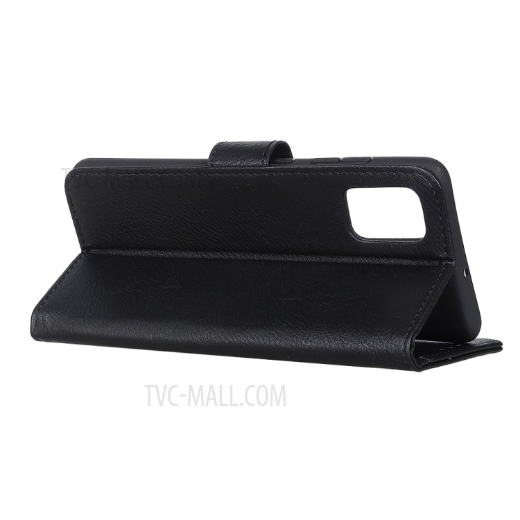 Khazneh Portefeuille Stand en Cuir Portable de Couverture de Téléphone Portable Pour Samsung Galaxy S20 4g / S20 5G - le Noir-4