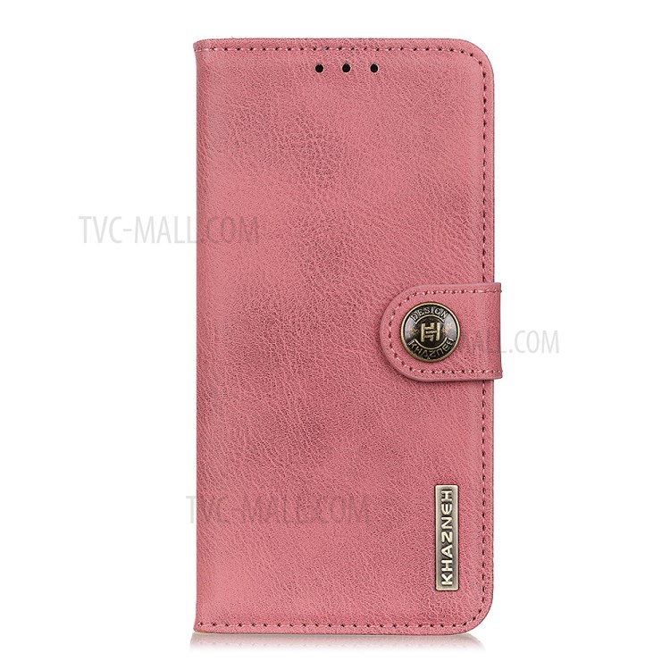 KHAZNEH Wallet Leather Cover Phone Case for Samsung Galaxy S10 Lite/A91 - Pink-2