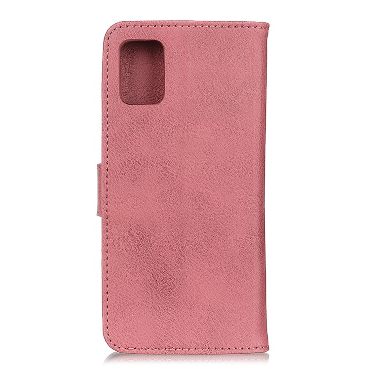 KHAZNEH Wallet Stand Leather Cell Phone Cover Casing for Samsung Galaxy S20 Plus - Pink-3