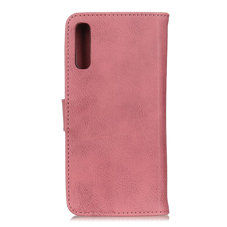 KHAZNEH Wallet Stand Leather Mobile Phone Cover Casing for Samsung Galaxy A50/A50s/A30s - Pink-3