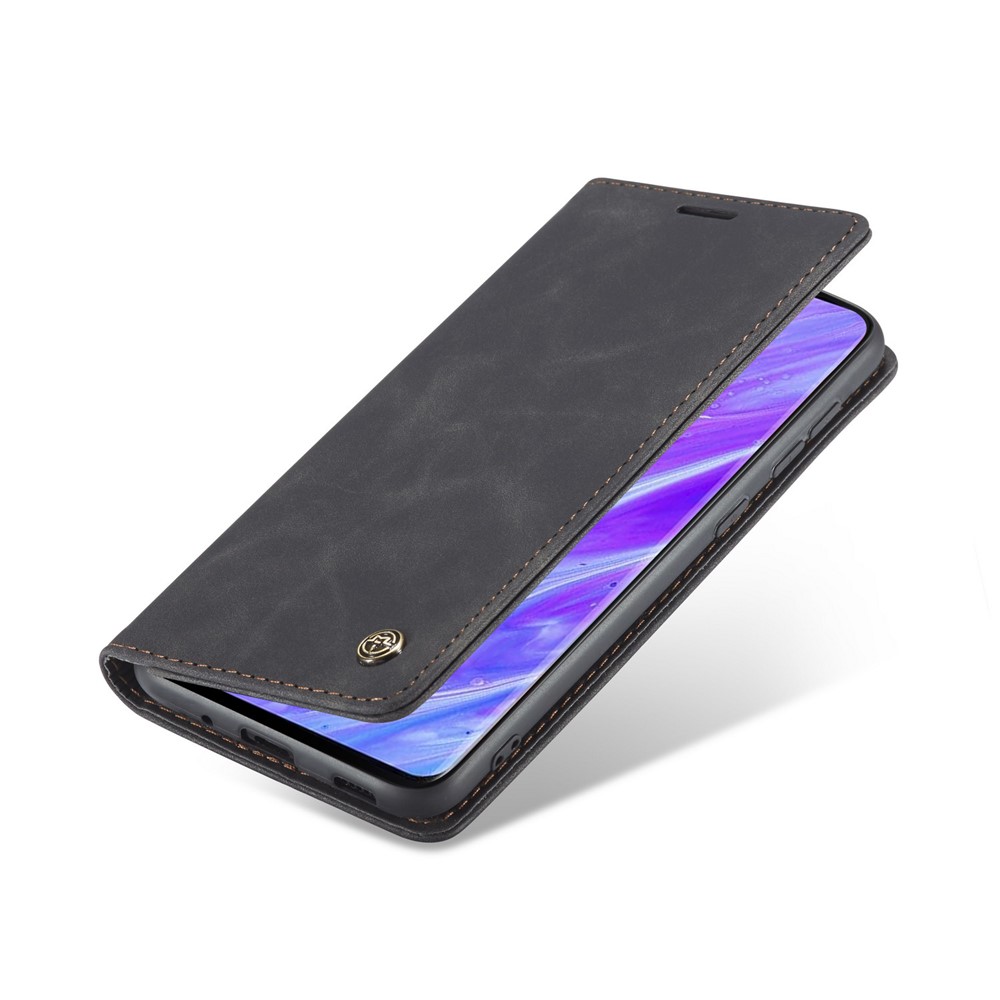 CASEME 013 Série Support Porte-monnaie En Cuir D'affaires Téléphone Absorbé Auto Cas Pour Samsung Galaxy S S20 Plus / S11 - Noir-10