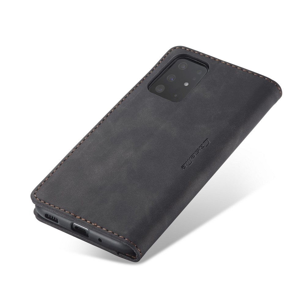 CASEME 013 Série Support Porte-monnaie En Cuir D'affaires Téléphone Absorbé Auto Cas Pour Samsung Galaxy S S20 Plus / S11 - Noir-11