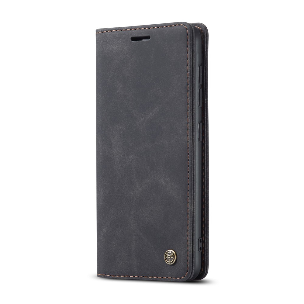 CASEME 013 Série Support Porte-monnaie En Cuir D'affaires Téléphone Absorbé Auto Cas Pour Samsung Galaxy S S20 Plus / S11 - Noir-5