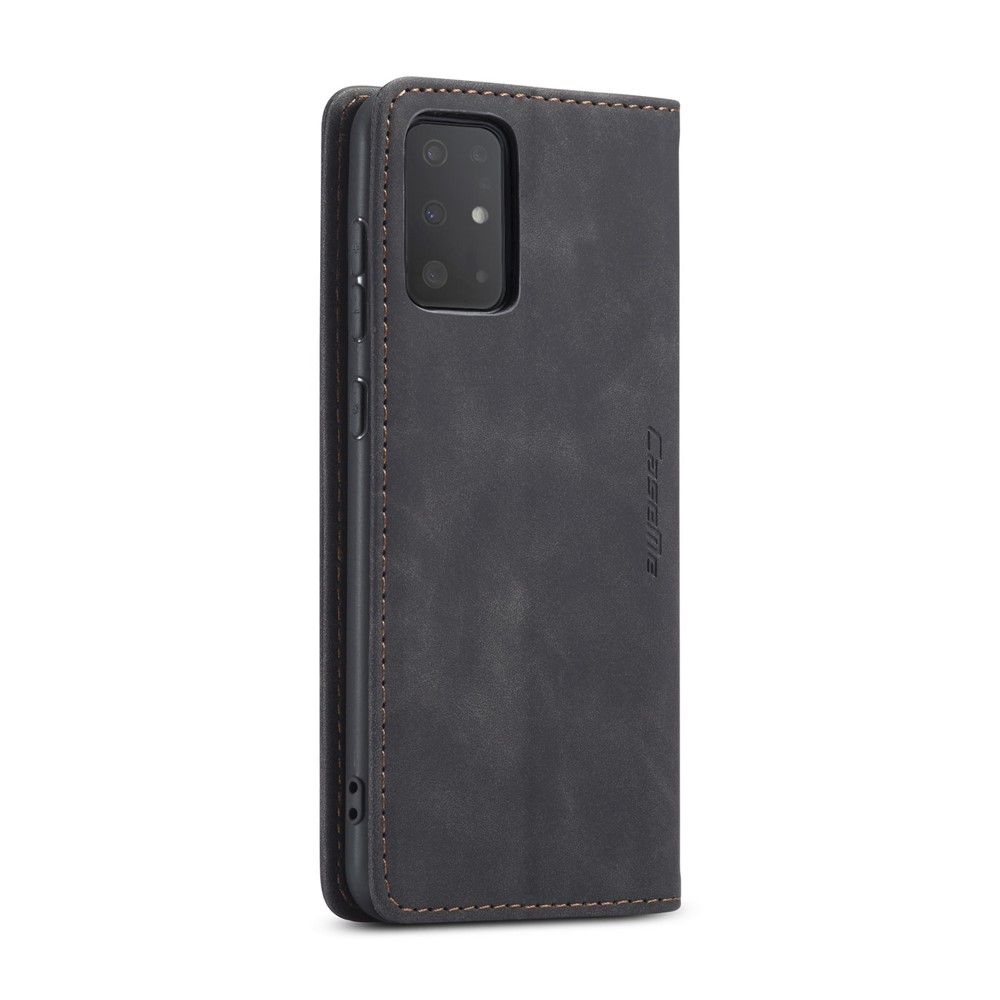 CASEME 013 Série Support Porte-monnaie En Cuir D'affaires Téléphone Absorbé Auto Cas Pour Samsung Galaxy S S20 Plus / S11 - Noir-6