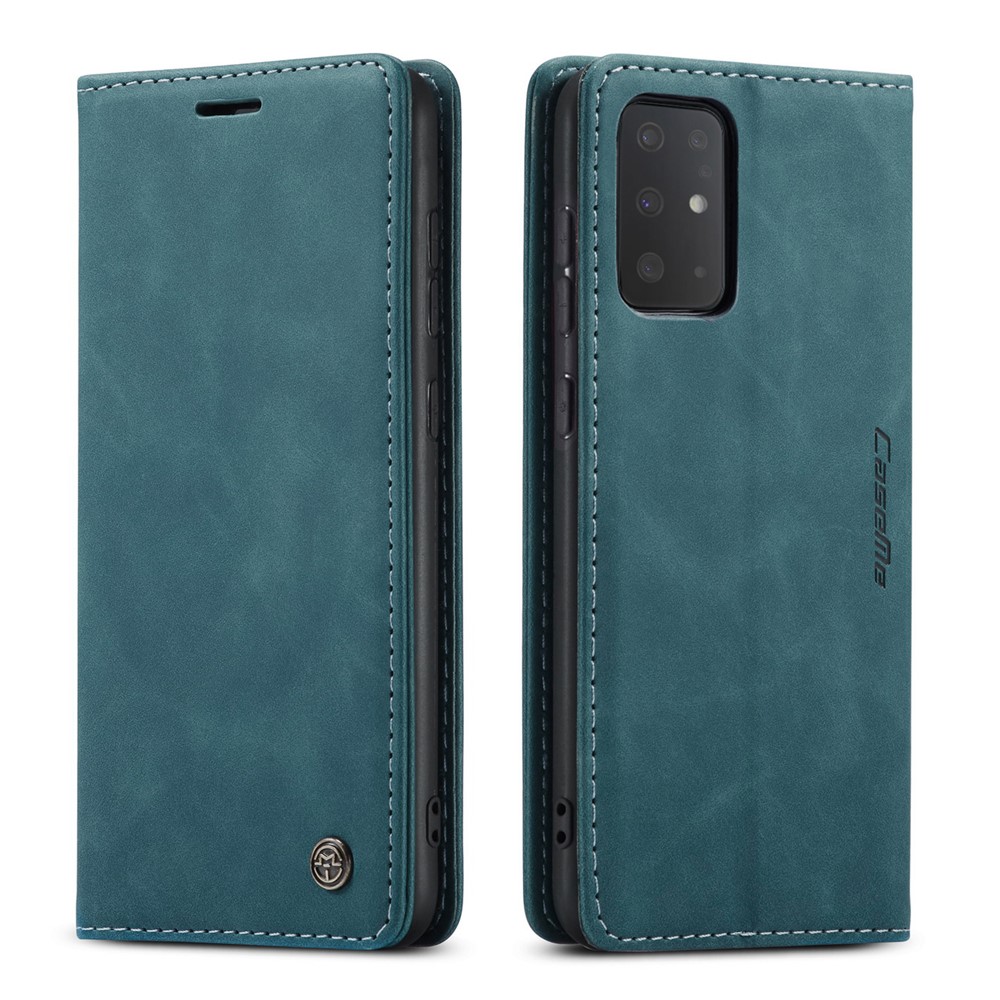 CASEME 013 Series Auto-absorbed Business Leather Wallet Stand Phone Case for Samsung Galaxy S20 Plus - Green-2