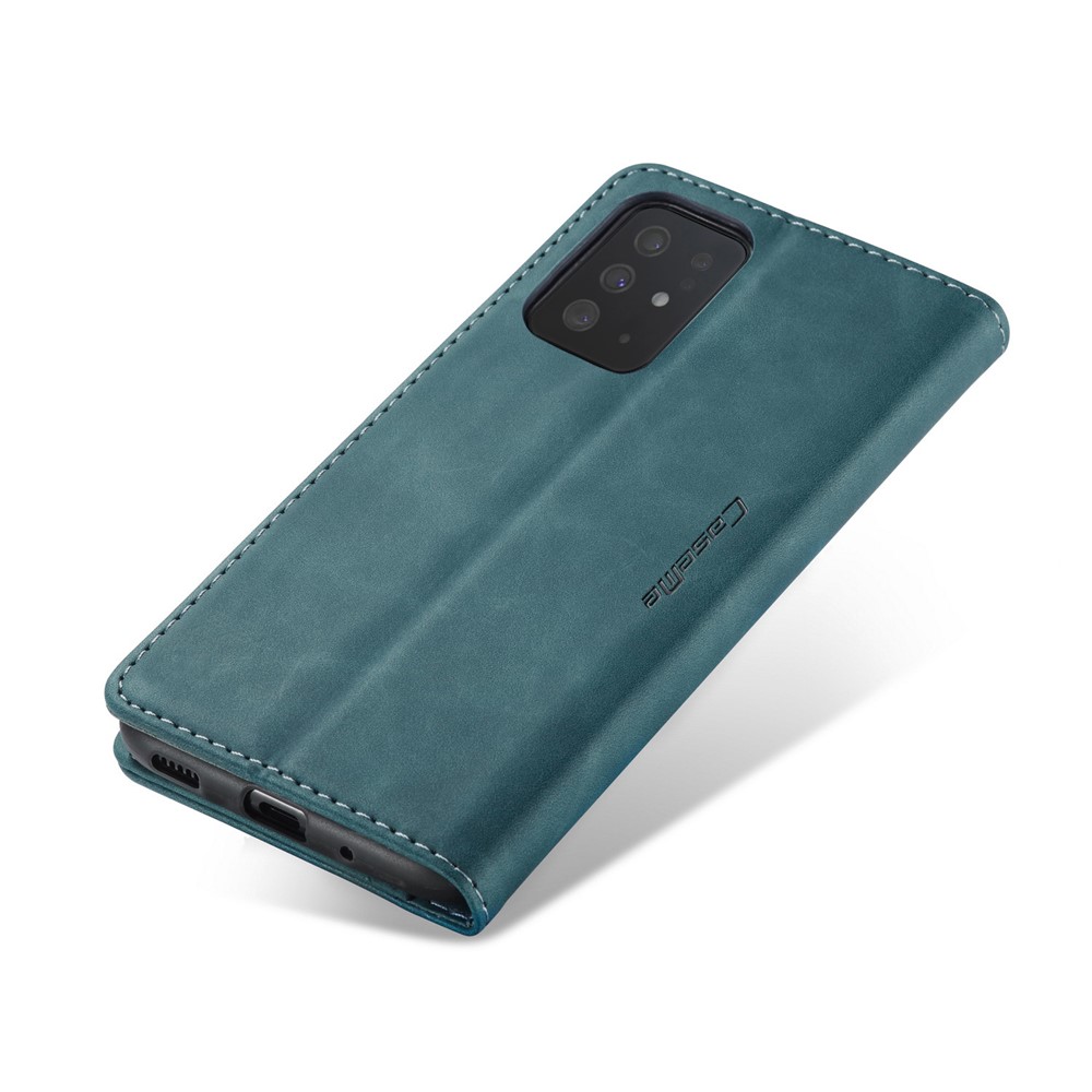 CASEME 013 Series Auto-absorbed Business Leather Wallet Case for Samsung Galaxy S20 Ultra - Green-9