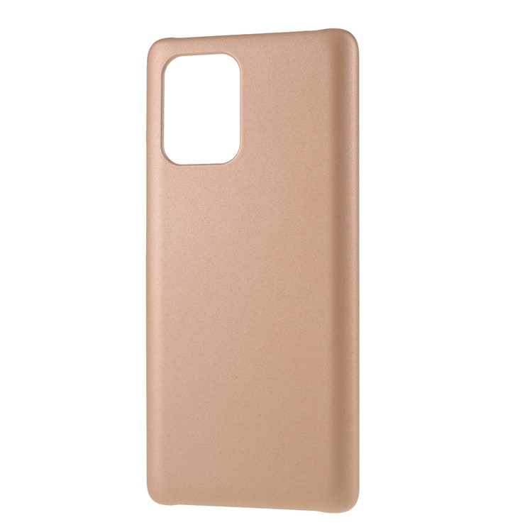 Rubberized Hard PC Case for Samsung Galaxy A91 / S10 Lite - Gold-2