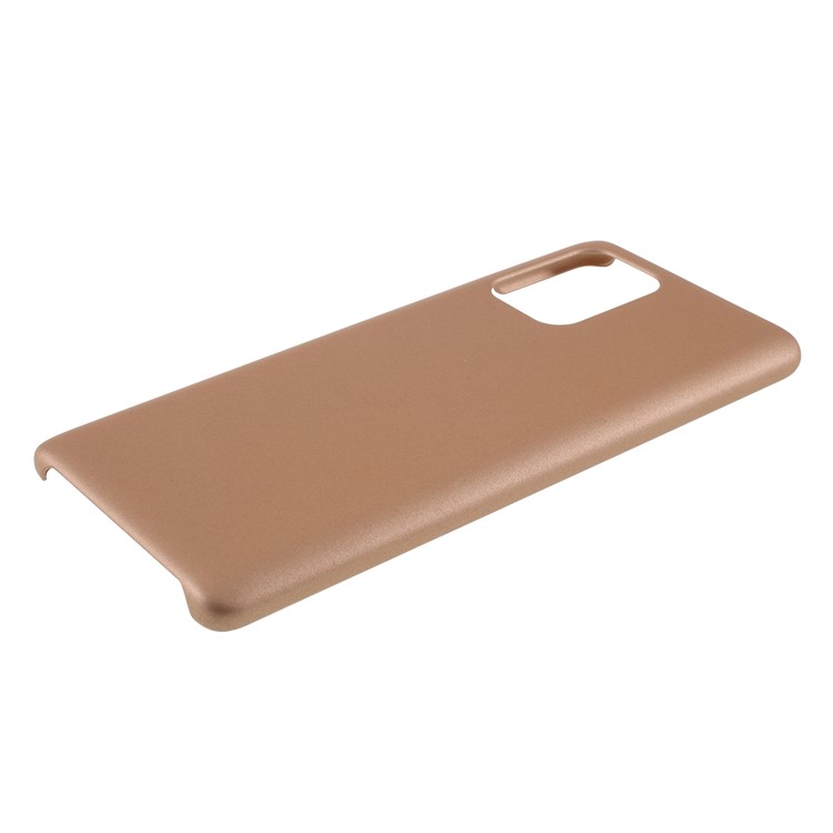 Rubberized Hard PC Case for Samsung Galaxy A91 / S10 Lite - Gold-4